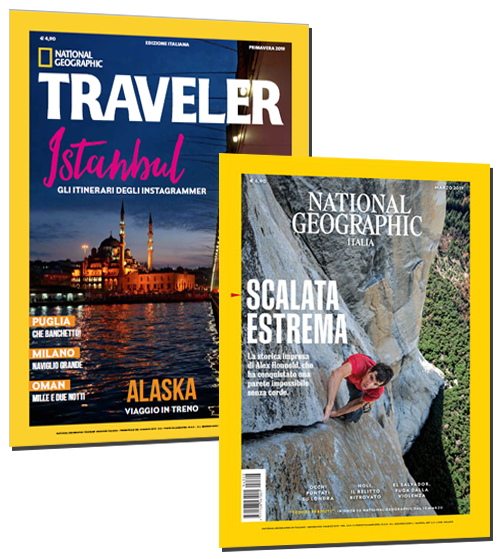 ABBONAMENTO ANNUALE A NATIONAL GEOGRAPHIC + NATIONAL GEOGRAPHIC TRAVELER